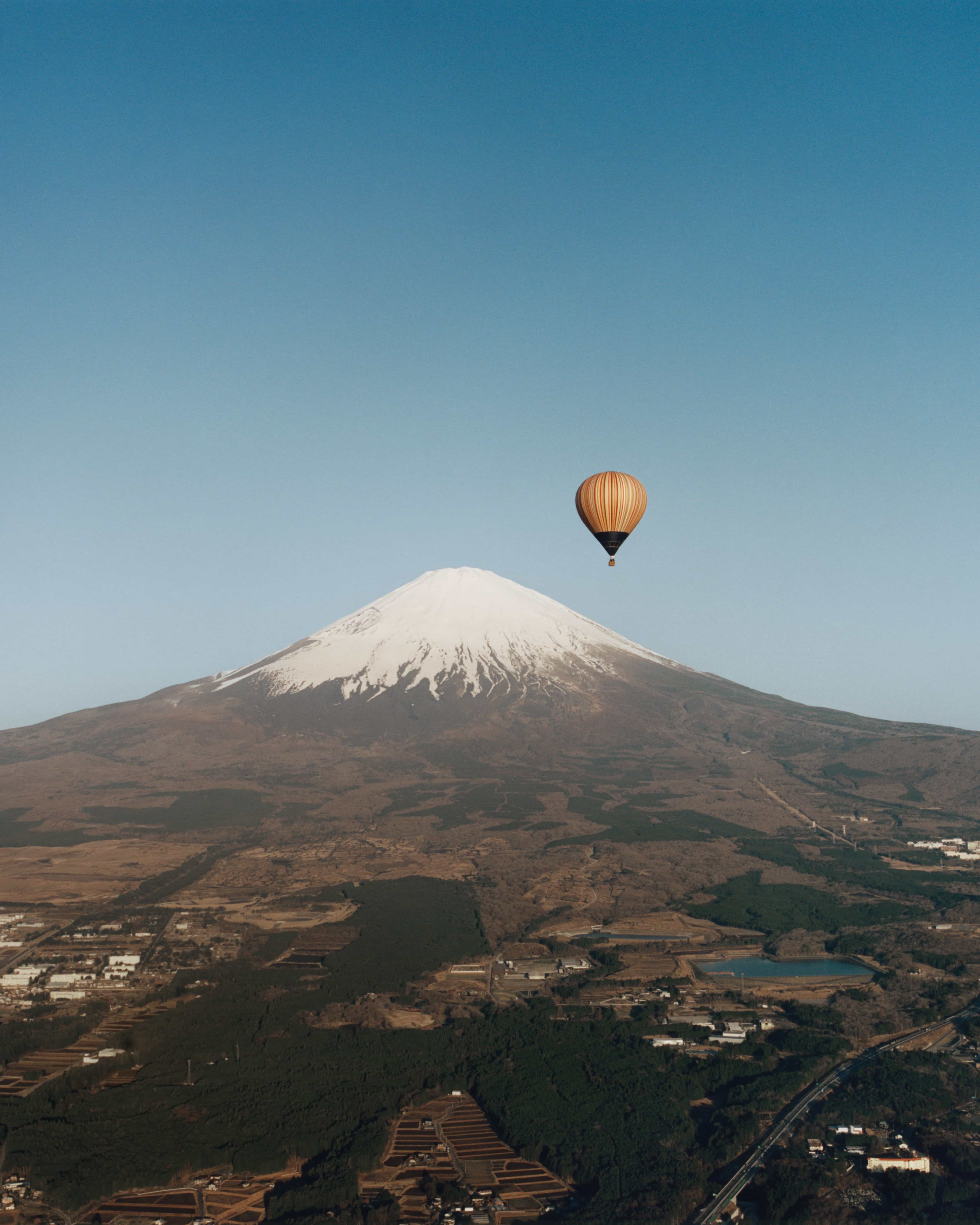 Paul Smith | Our Signature Stripe Balloon Takes Flight Near Mount Fuji